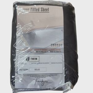 Black Zippered Fitted Black Sheet